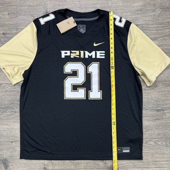Nike Prime Sadeur Sanders Jersey Sz 2XL Mens Black Prime 2.0 #21 Football - Picture 2 of 11